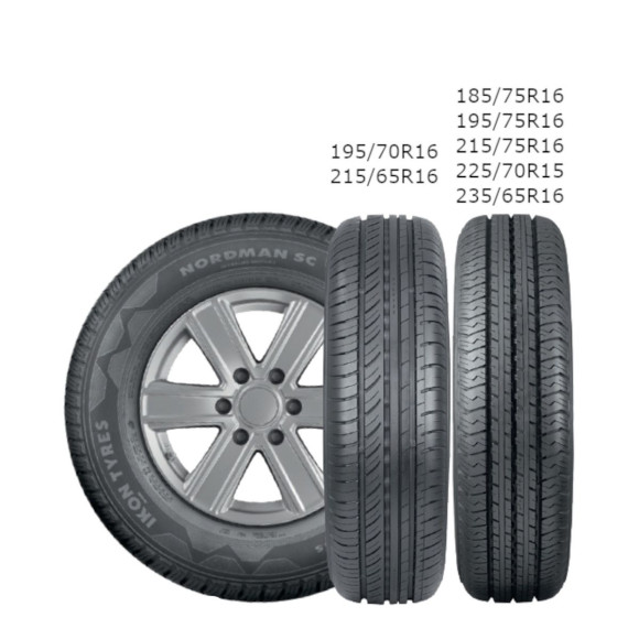 Шины Ikon 215/75 r16c NORDMAN SC 116/114S