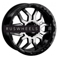 Диски LS 7x16/5x139,7 ET35 D98,5 1285 BKF (конус, Колпак+лого)