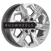 Диски КИК 7,5x17/6x139,7 ET38 D67,1 Тейт (КС1050) Дарк платинум Диски КИК 7,5x17/6x139,7 ET38 D67,1 Тейт (КС1050) Дарк платинум