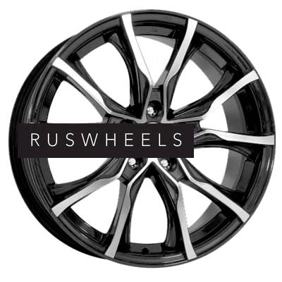 Диски КИК 7,5x17/5x120 ET37 D72,6 Твист-оригинал (КС697М) Алмаз черный