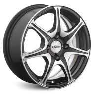 Диски Xtrike 6,0\R14 4*114.3 ET35 d67.1 BK/FP Диски Xtrike 6,0\R14 4*114.3 ET35 d67.1 BK/FP