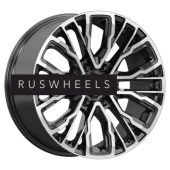 Диски КИК 8,5x19/6x139,7 ET25 D106,1 Кортес (КС1102) Алмаз черный