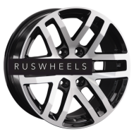 Диски LS 9x20/6x139,7 ET25 D106,1 1279 BKF (конус, Колпак+лого)