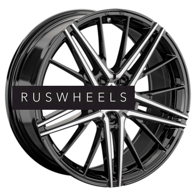 Диски LS FlowForming 8x18/5x108 ET42,5 D63,3 RC76 BKF (конус, Колпак+лого)