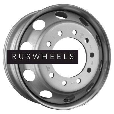 Грузовые диски SRW 8,25x22,5/10x285,75 ET165 D220 Silver (3228220) (13,5 мм) Китай, Американец 3 350 кг с вент.