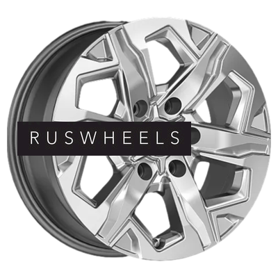 Диски КИК 7,5x17/6x139,7 ET25 D106,1 Тейт (КС1050) Дарк платинум