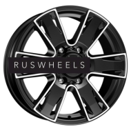 Диски КИК 7x17/6x139,7 ET33 D100,1 Севенна (КС726) Алмаз черный